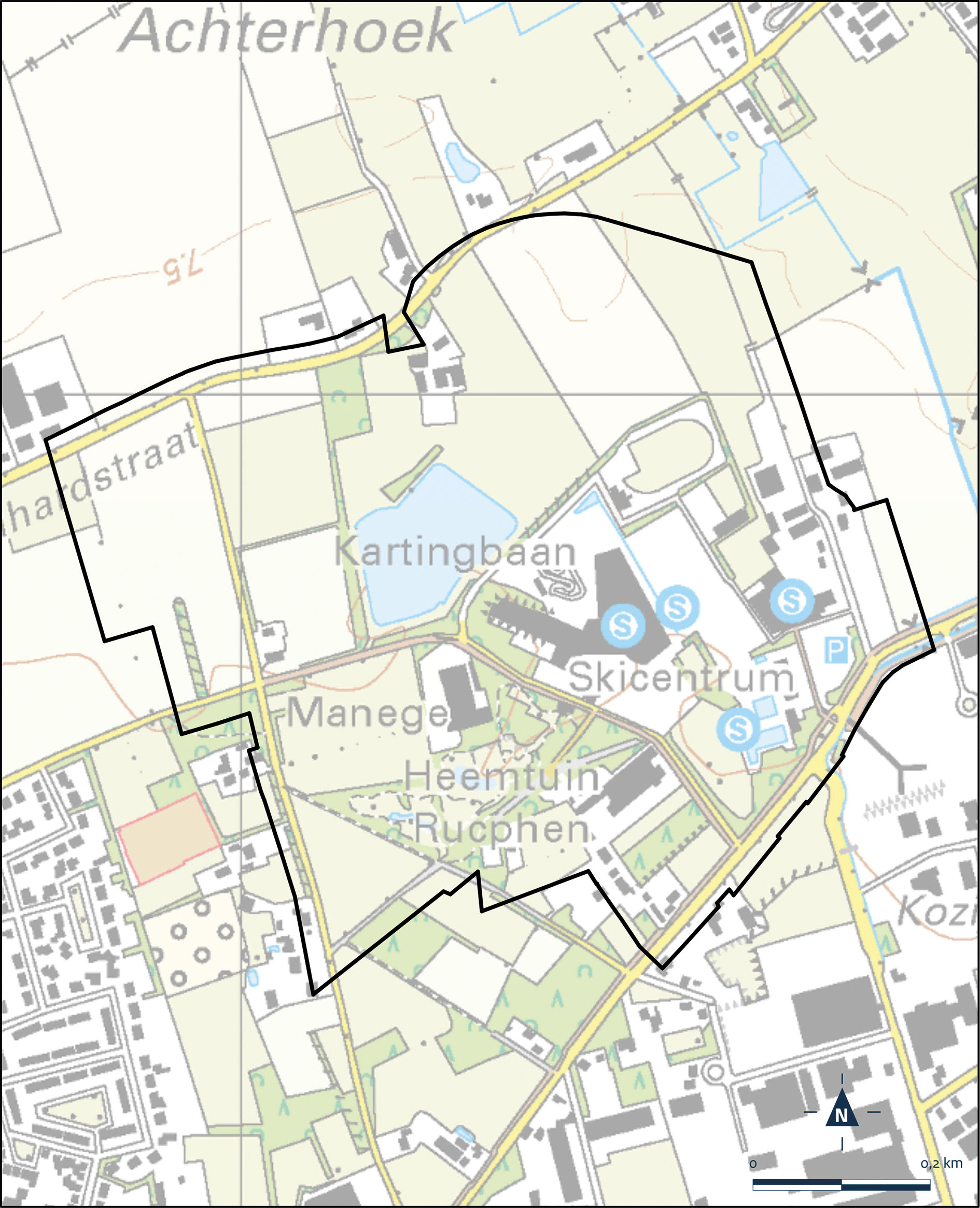 Kaart Rucphen, De Binnentuinen Rucphen