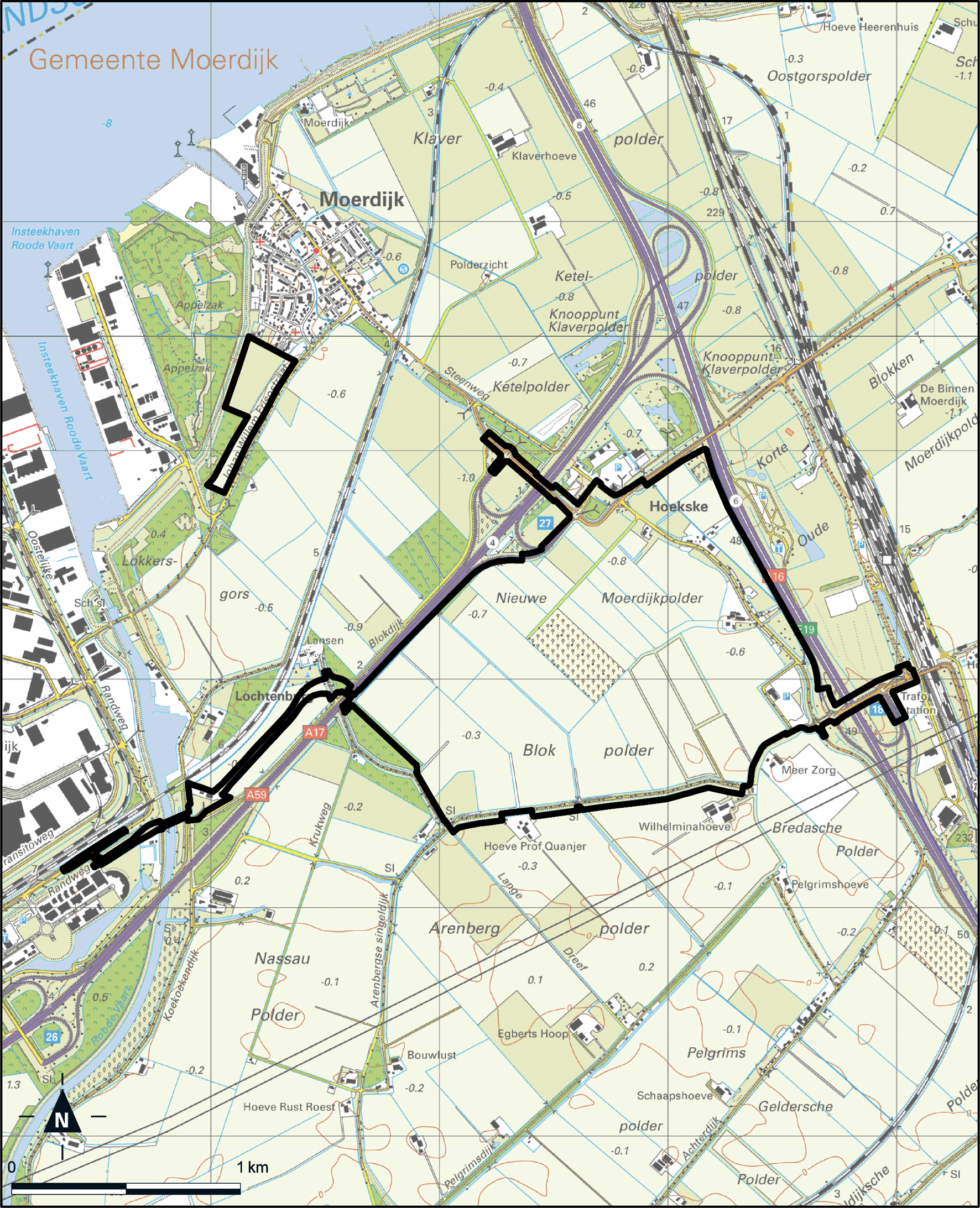 Kaart Noord-Brabant, Logistiek Park Moerdijk