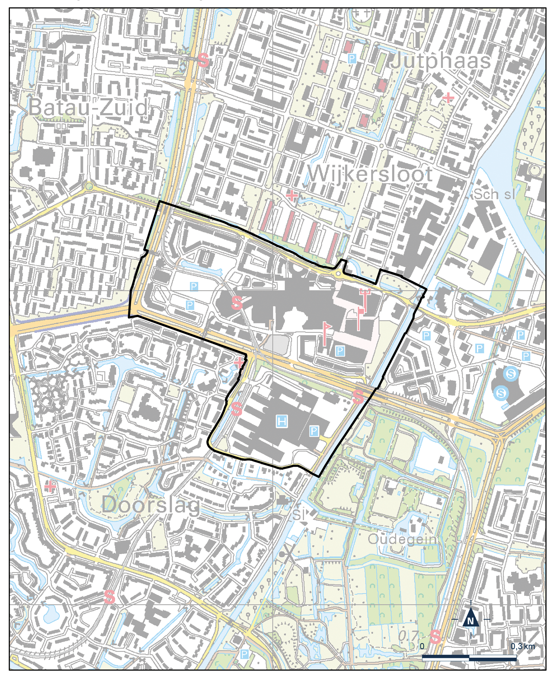 Kaart Nieuwegein, Binnenstad Nieuwegein